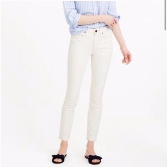 Crew Off White Toothpick Skinny Jeans - Main Image